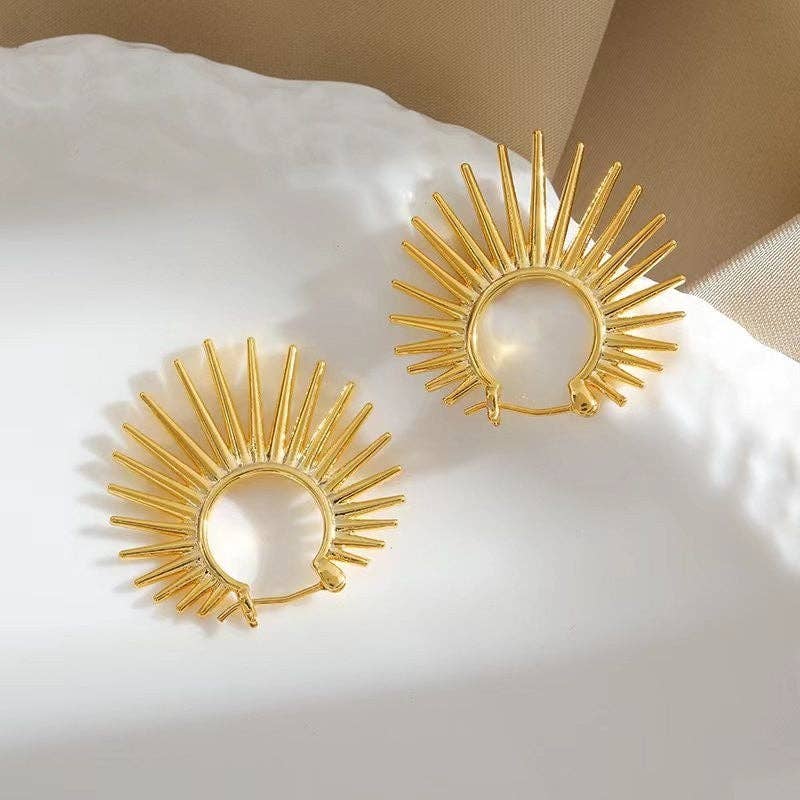 925 Silver Sunflower Earrings