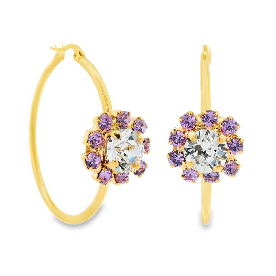 Mini Bianca Hoops in Fairy Dust