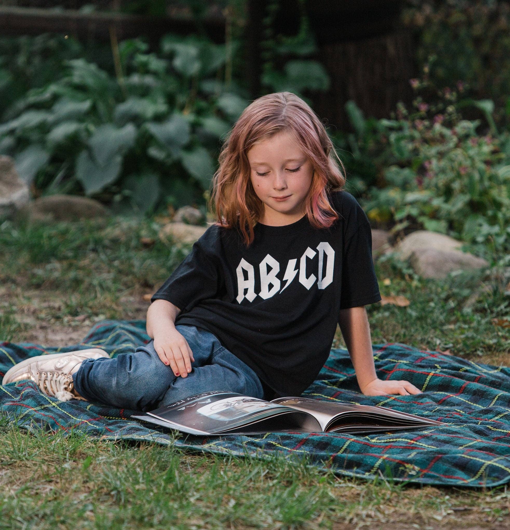 AB/CD | Funny Toddler Rock and Roll Humor Tee