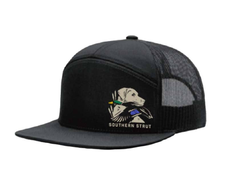 Dog With Game Full Panel Trucker Hat