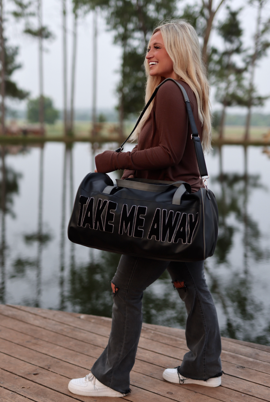 Duffle Bag – Take Me Away – Black/Grey