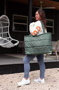 Puffer Tote – Carry All Mama – Olive Green