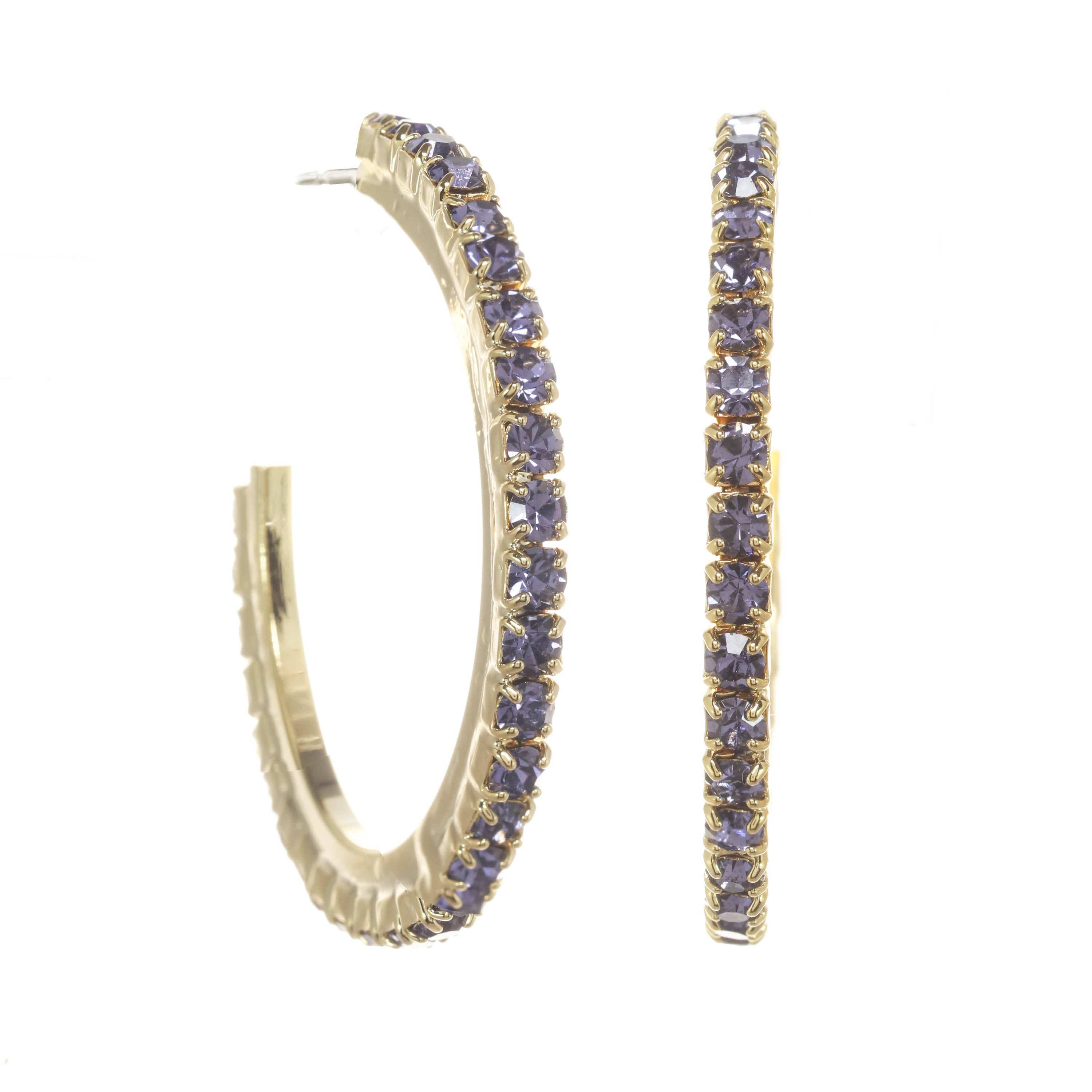 Slim Hoop Earrings in Earth, Wind & Fire