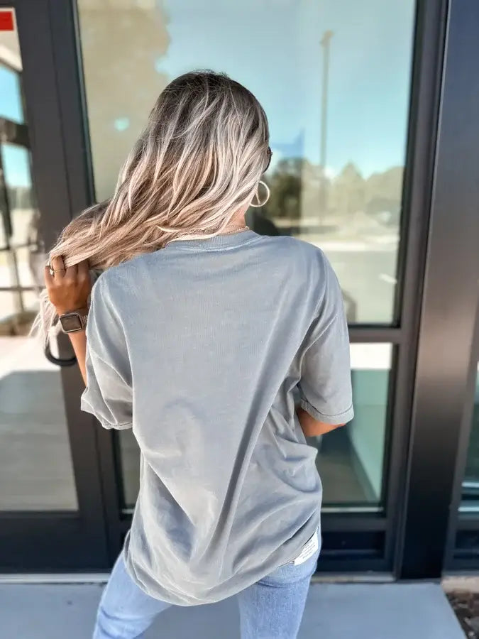 Apparently I Have An Attitude Gray Graphic Tee