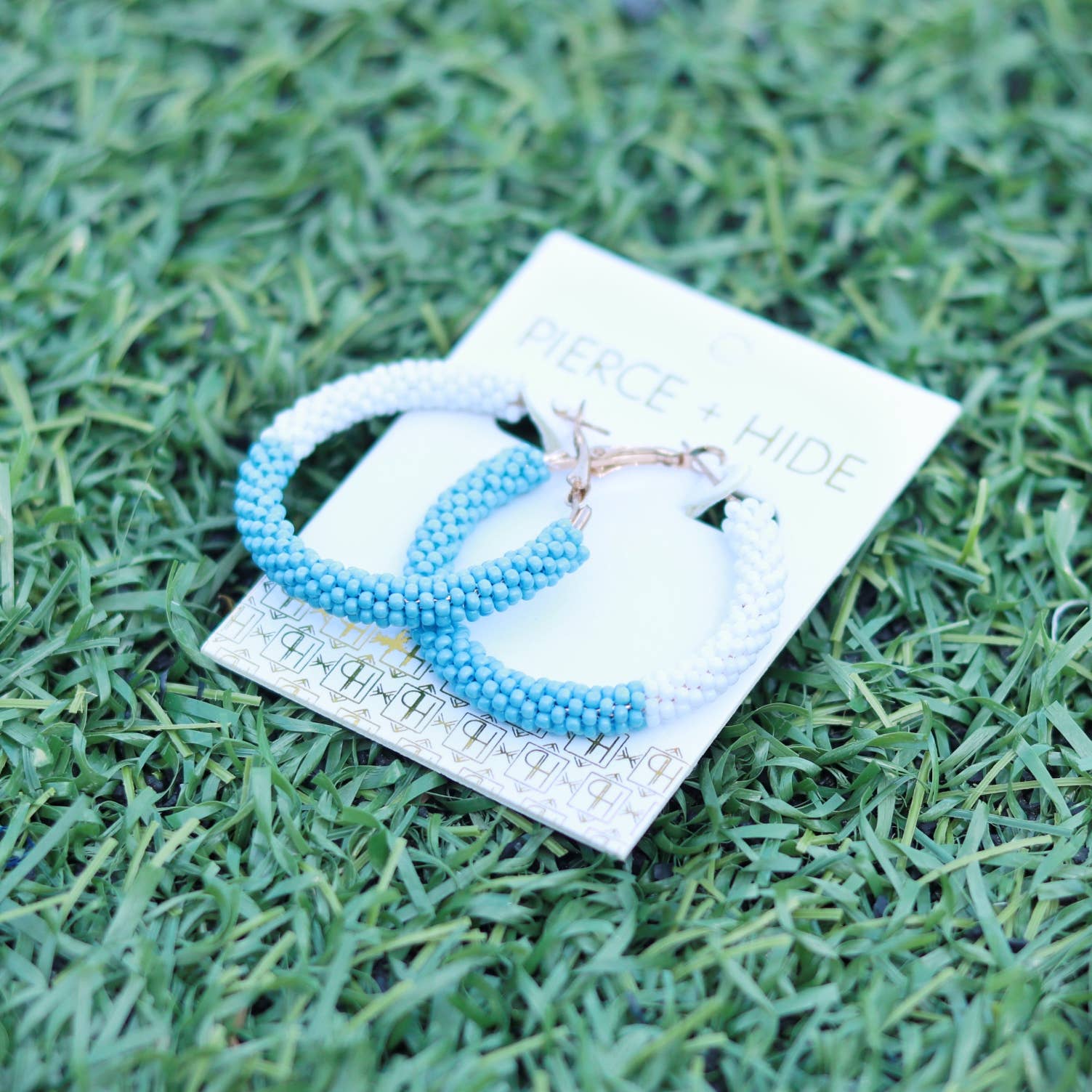 Custom Beaded Color Block Earrings| Game Day Earrings| Back to School