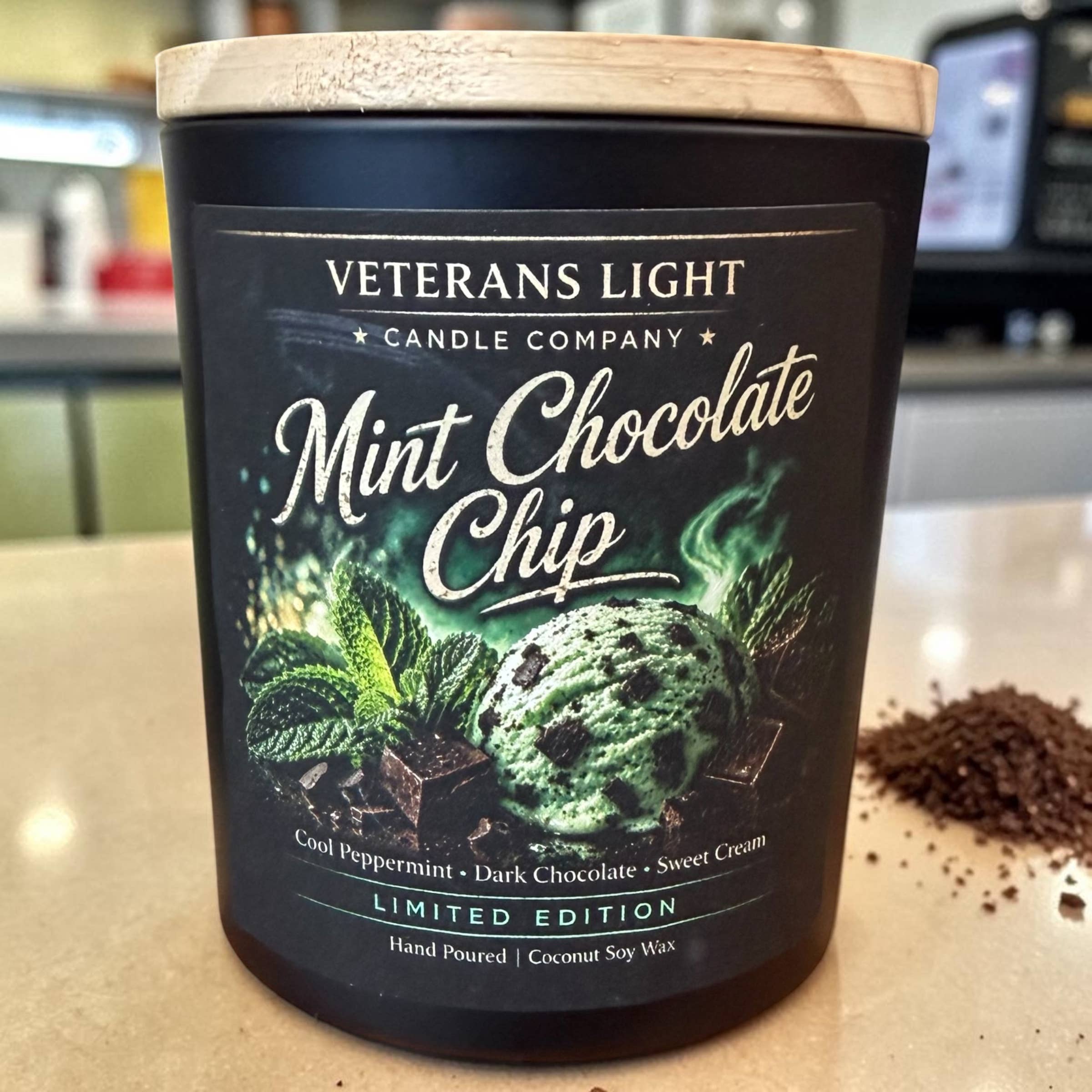 Mint Chocolate Chip Candle | Cool Peppermint, Dark Choc