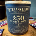 250 Years Strong Patriotic Candle |Cedarwood, Amber, Leather