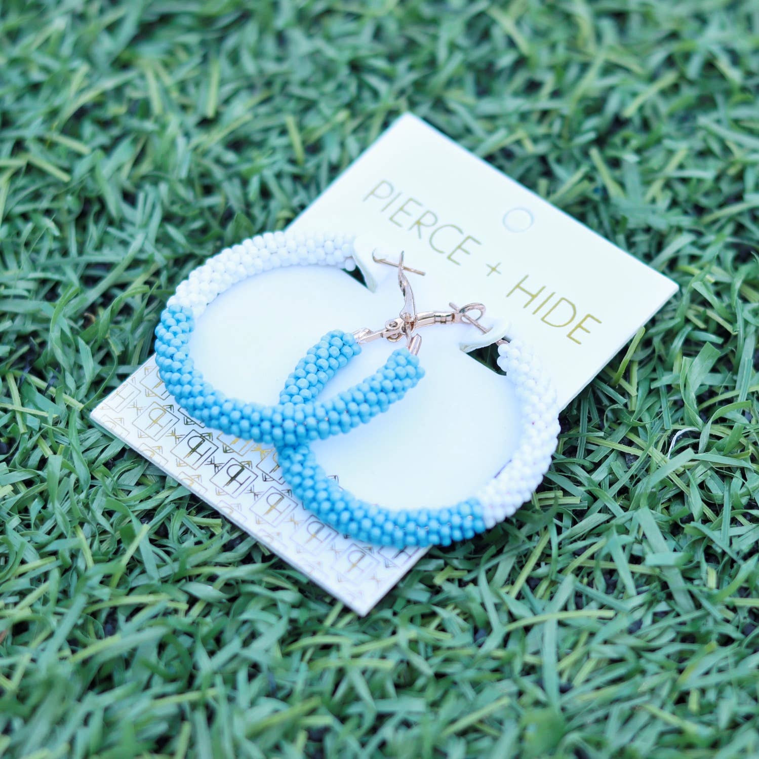 Custom Beaded Color Block Earrings| Game Day Earrings| Back to School