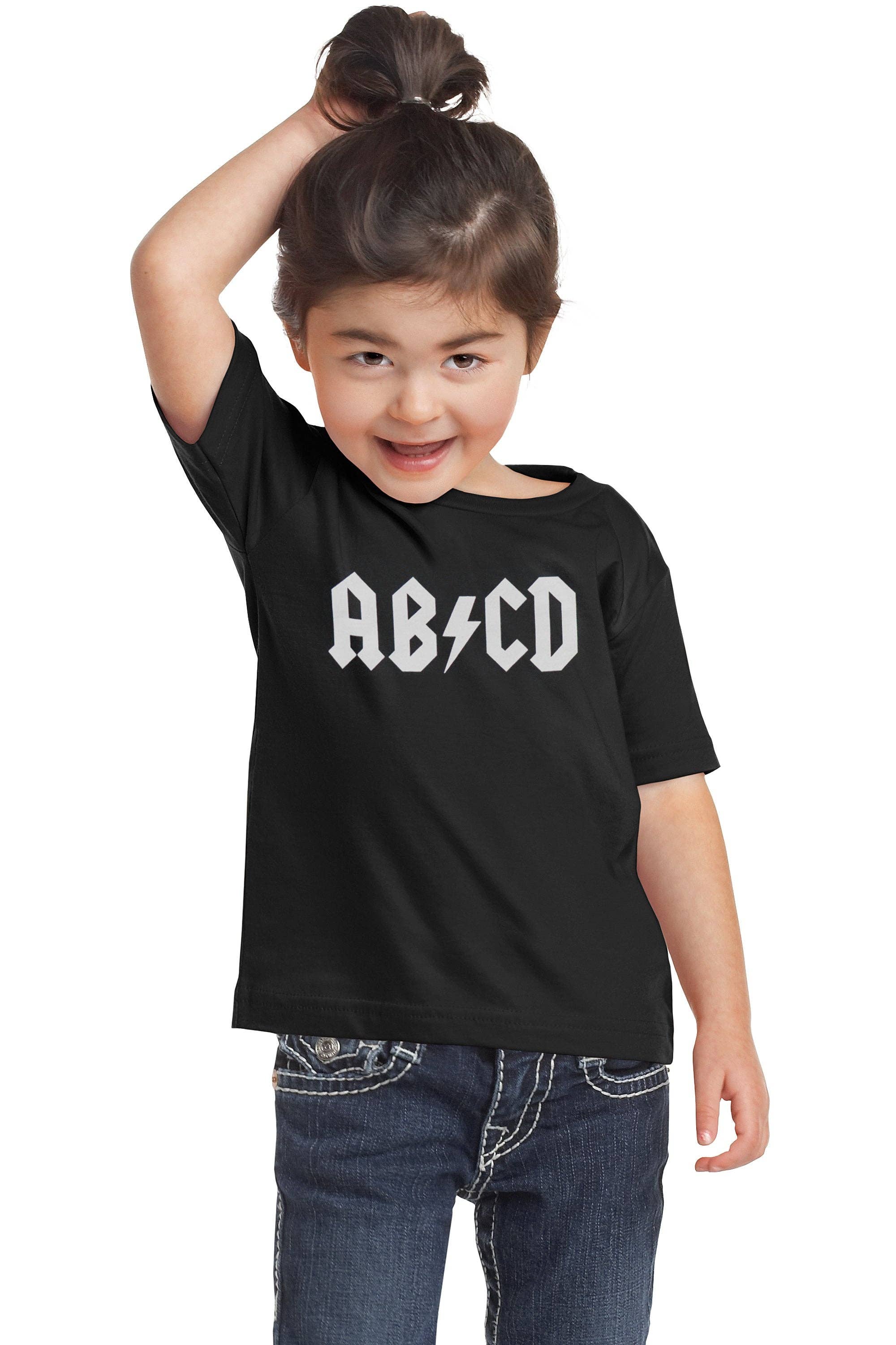 AB/CD | Funny Toddler Rock and Roll Humor Tee