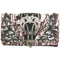 Rhinestone Buckle Branch Camouflage Women's Crossbody Wallet