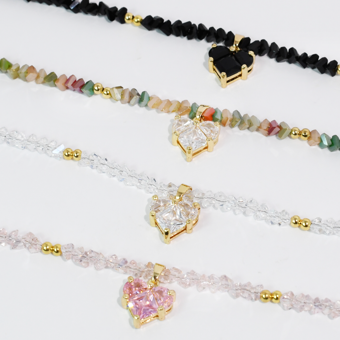 Gem Love Beads Necklace