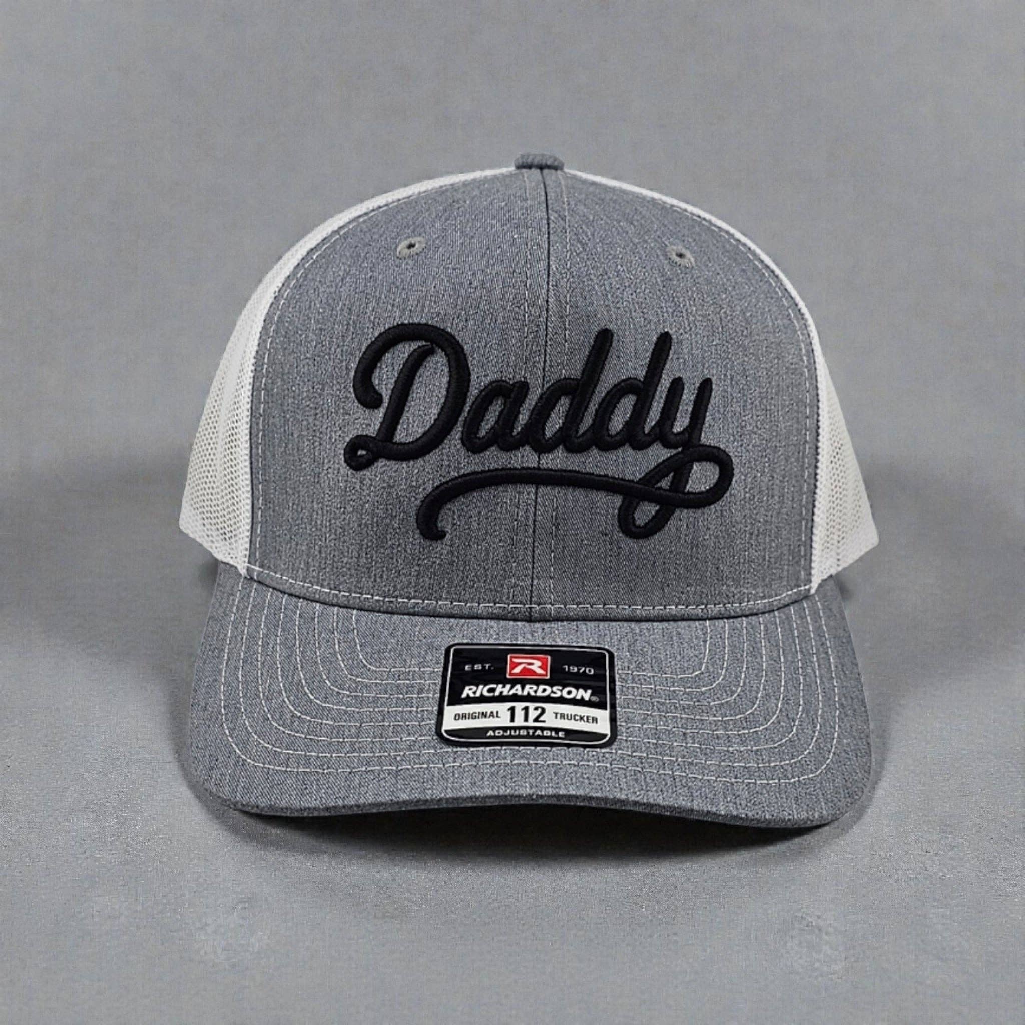 Daddy Embordered 3D Puff, Richardson 112 Snapback Trucker Hat