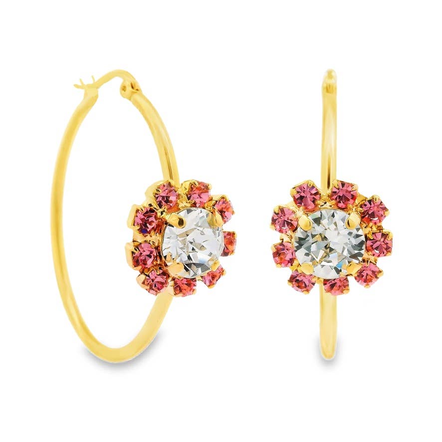 Mini Bianca Hoops in Fairy Dust