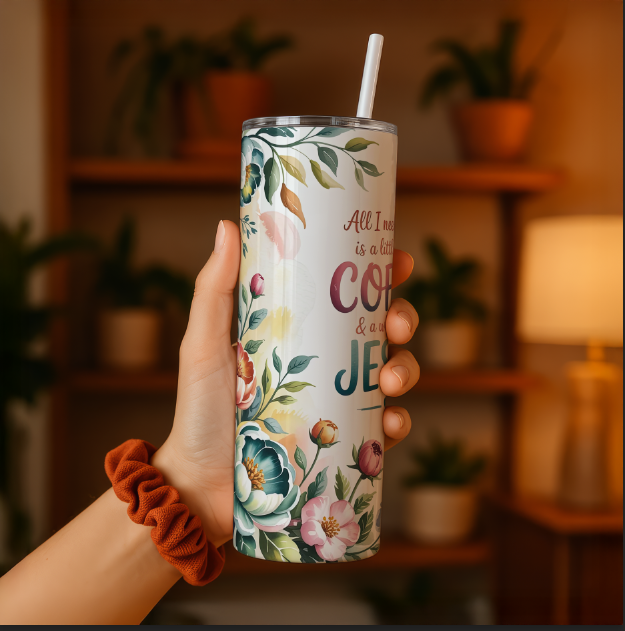 Coffee and Jesus Tumbler