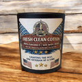 Fresh Clean Cotton – Coconut Soy Candle | Veteran-Owned