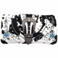 Cow Print Western Leather Buckle Crossbody Wallet