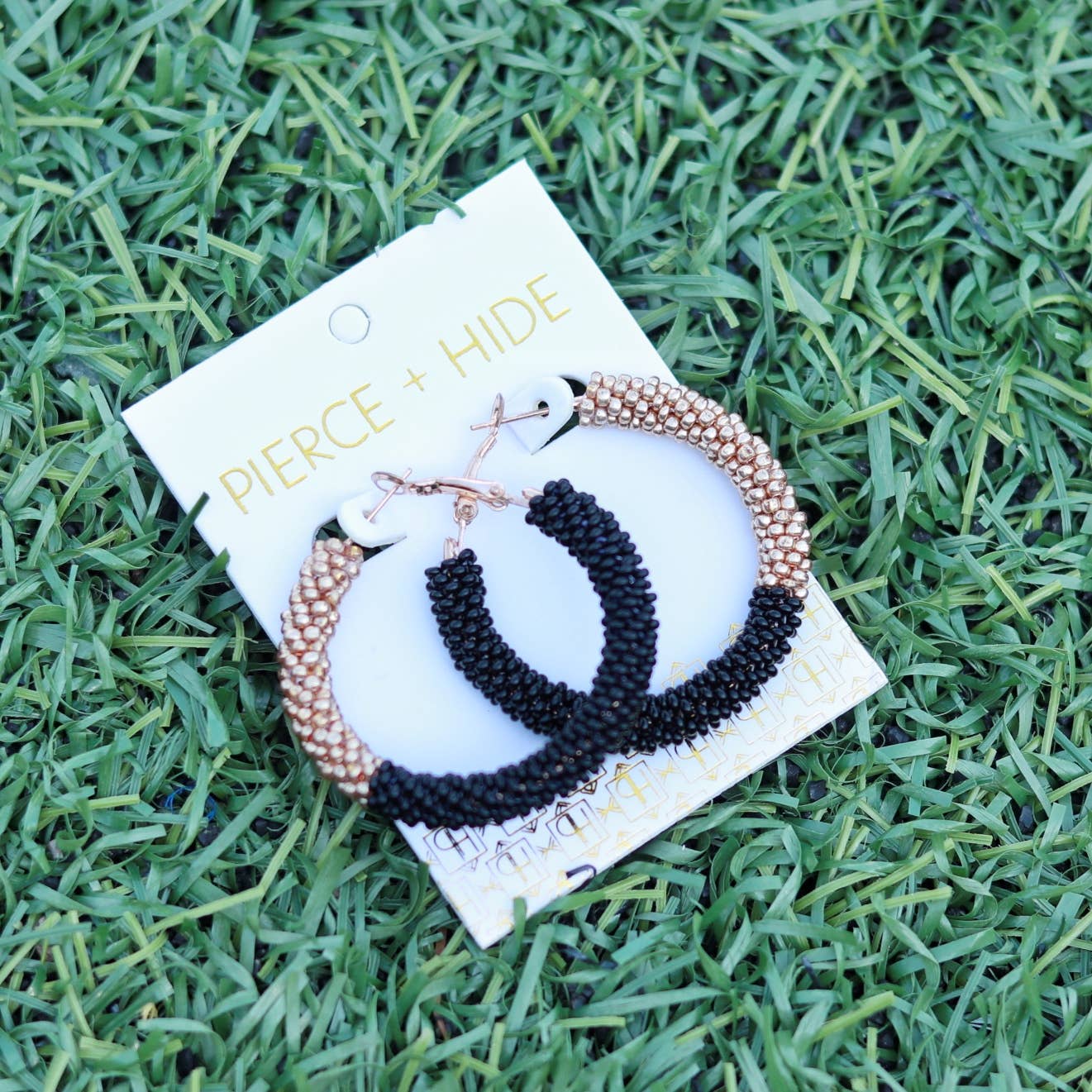 Custom Beaded Color Block Earrings| Game Day Earrings| Back to School