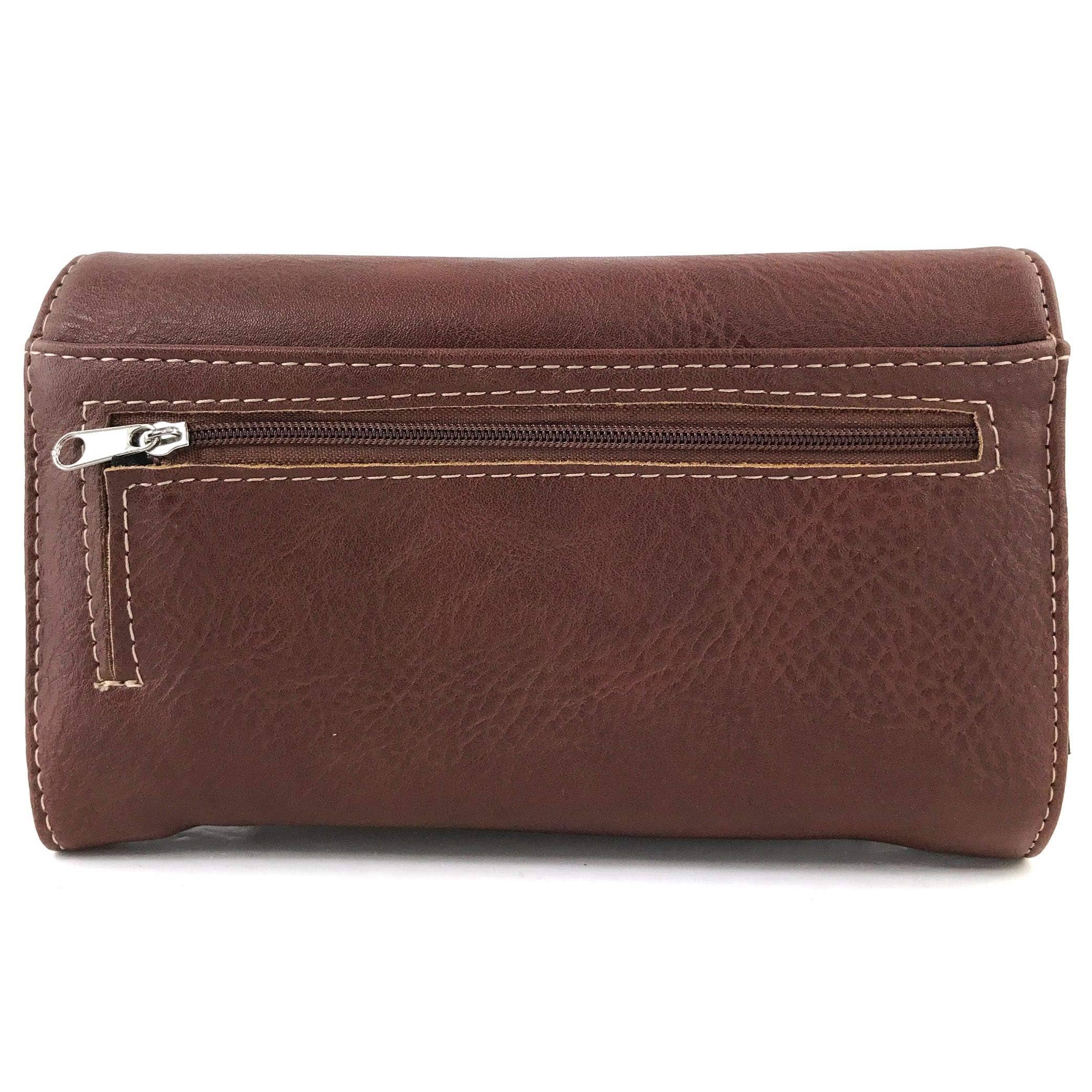 Concho Floral Crossbody Wallet