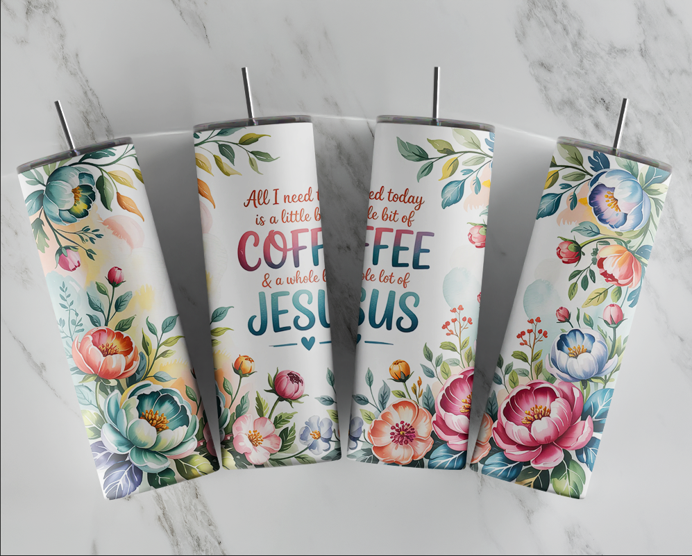 Coffee and Jesus Tumbler