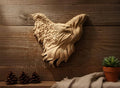 Carved Maple American Eagle & Flag: Patriotic Wall Art