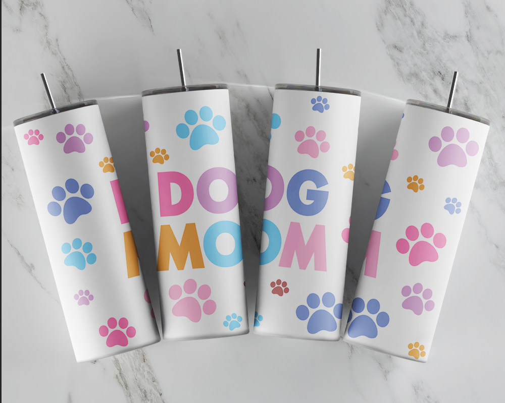 Dog Mama Tumbler, Dog Mom Tumbler, Dog Mom Cup