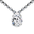 Milli Necklace in Antique Silver / Clear